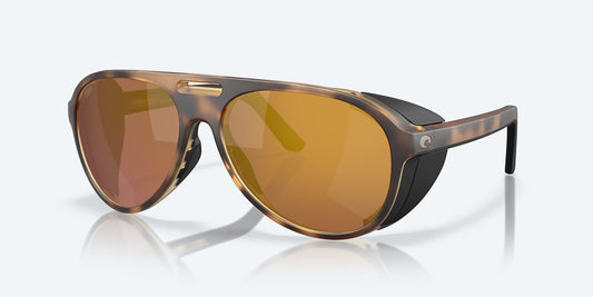 Costa Grand Catalina Matte Tortoise Frame with Gold Mirror Lens 580G Polarized Sunglasses