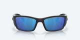 Costa Corbina Blackout Frame With Mirror Blue Lens 580G Polarized Sunglasses