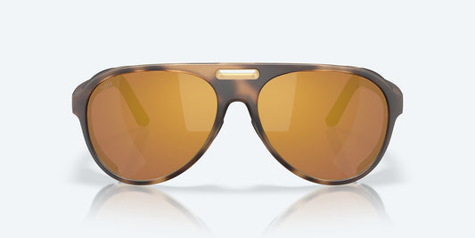 Costa Grand Catalina Matte Tortoise Frame with Gold Mirror Lens 580G Polarized Sunglasses