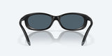 Costa Fathom Matte Black Frame With Gray Mirror Lens 580P Polarized Sunglasses