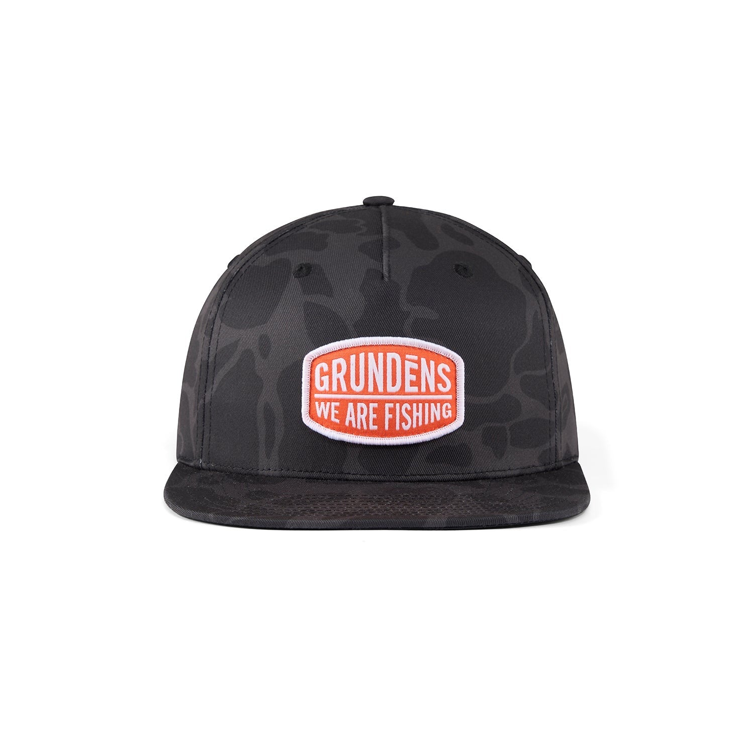 Grundens We Are Fishing Camo Trucker Hat-Apparel-Grundens-Tackle World