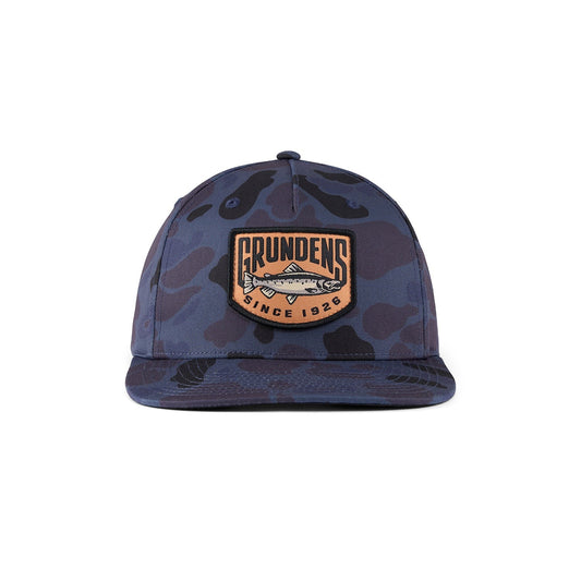 Grundens King Trucker Hat-Apparel-Grundens-Admiral Navy Camo-Tackle World