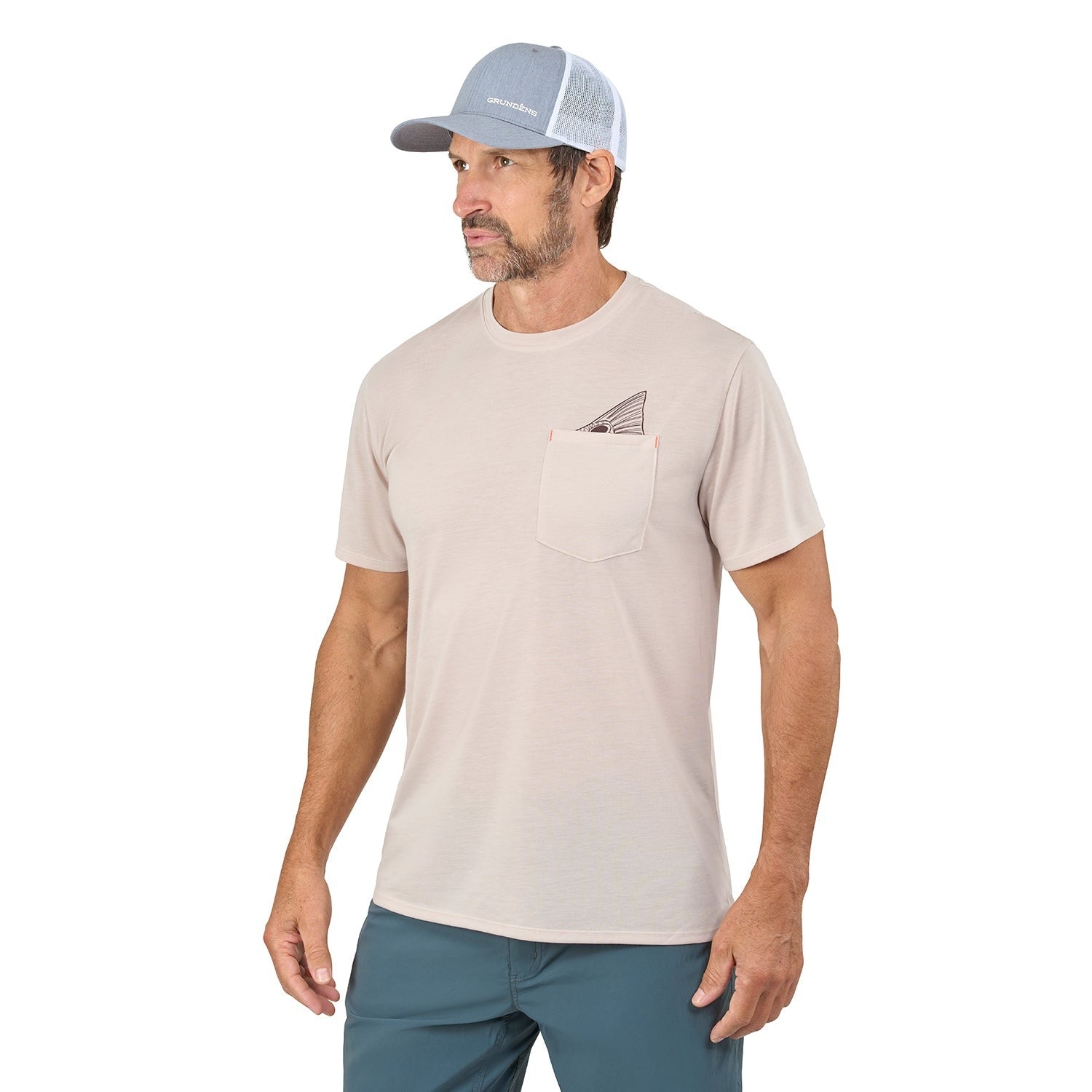 Grundens Species Pocket Tee-Apparel-Grundens-Tackle World