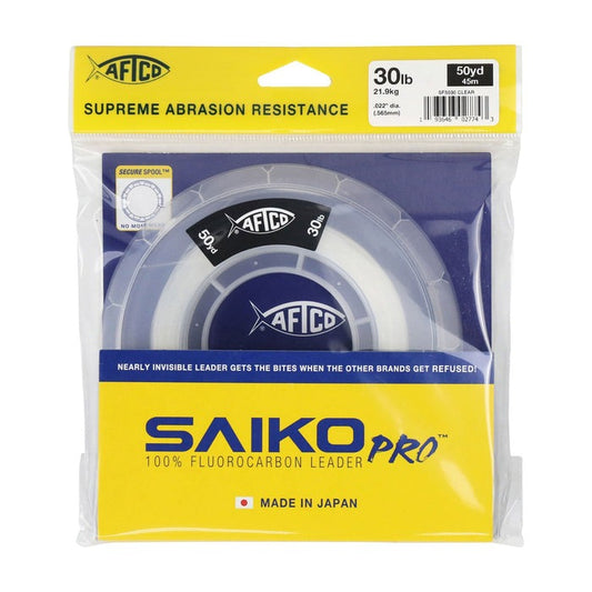 AFTCO Saiko Pro 100% Fluorocarbon Leader-Line & Leader-Aftco-50 yd-20 lb-Tackle World