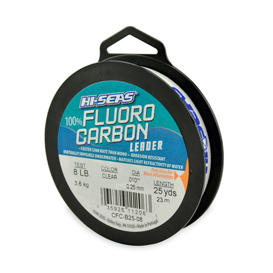 American Fishing Wire 100% Fluorocarbon Leader-Line & Leader-American Fishing Wire-25yd-8lb-Tackle World