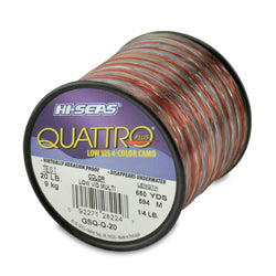 Hi-Seas Quattro Monofilament Line-Line & Leader-Hi-Seas-1/4 lb Spool-20lb-Tackle World