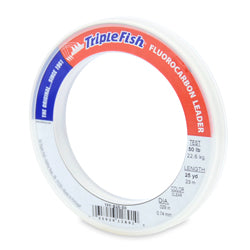 American Fishing Wire Triple Fish 100% Fluorocarbon Leader-Line & Leader-American Fishing Wire-Clear-25yd-50lb-Tackle World