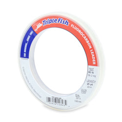 American Fishing Wire Triple Fish 100% Fluorocarbon Leader-Line & Leader-American Fishing Wire-Clear-25yd-80lb-Tackle World