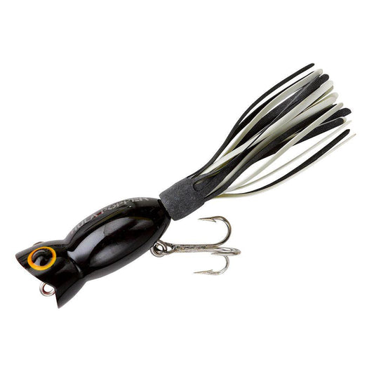 Arbogast Hula Poppers-Lures-Arbogast-Length: 1 1/4" - Weight: 3/16oz-Black-Tackle World