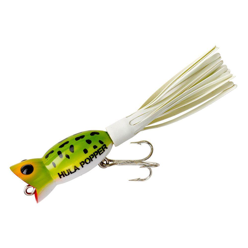 Arbogast Hula Poppers-Lures-Arbogast-Length: 1 1/4" - Weight: 3/16oz-Frog/White Belly-Tackle World