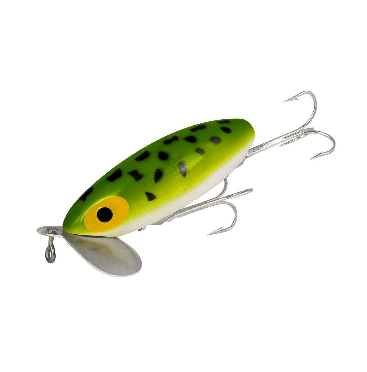 Arbogast Jitterbug Wakebaits-Lures-Arbogast-Length: 2" - Weight: 1/4oz-Frog/White Belly-Tackle World