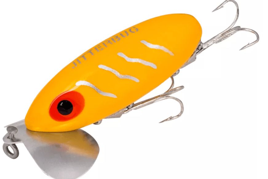 Arbogast Jitterbug Wakebaits-Lures-Arbogast-Length: 2" - Weight: 1/4oz-Yellow-Tackle World