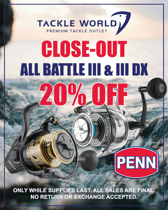 Penn Battle III DX Spinning Reels CLOSE-OUT – Tackle World