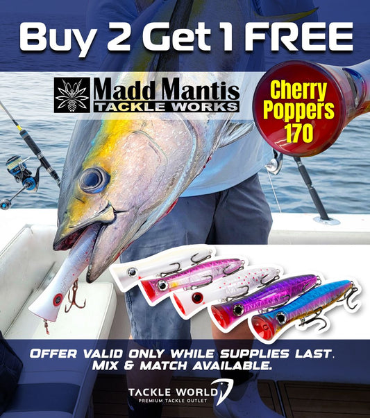 Madd Mantis Cherry Poppers Floating - Rigged-Lures-Madd Mantis-Tackle World