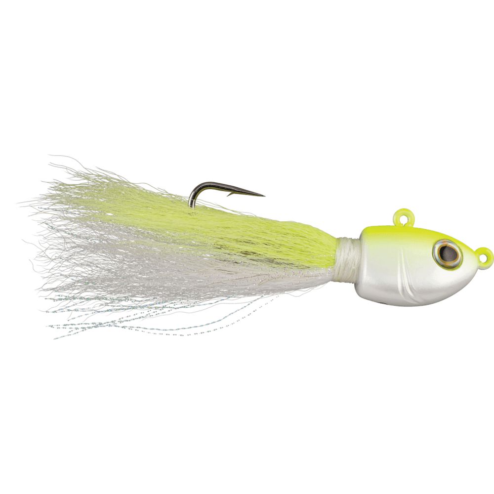 Berkley Fusion19 Bucktail Jigs-Lures-Berkley-White Chartreuse-3/8oz-Tackle World