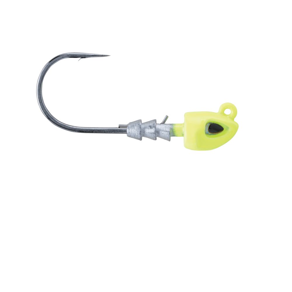 Berkley Fusion19 Swimbait Jigheads-Lures-Berkley-Chartreuse-Weight: 1/8oz - Hook Size: 1/0 - Q'ty: 3pk-Tackle World