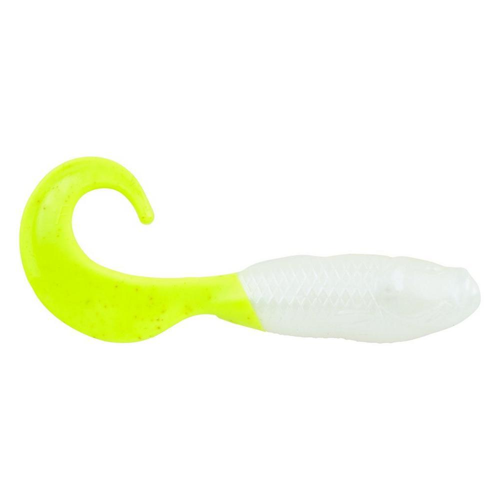 Berkley Gulp! Alive Saltwater Swimming Mullet Soft Baits-Lures-Berkley-Size: 4" - Color: Pearl White/Chartreuse - Q'ty: 10pk-Tackle World