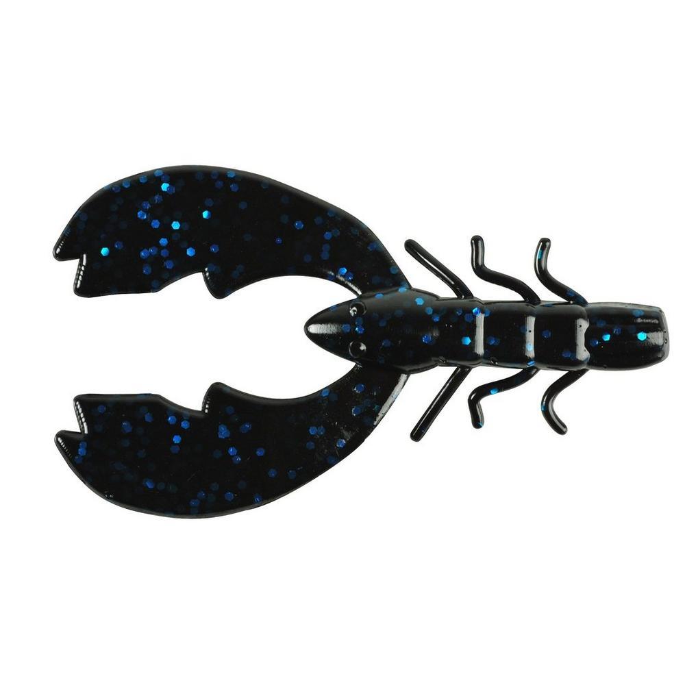 Berkley PowerBait Chigger Craws-Lures-Berkley-Black Blue Fleck-Length: 4" - Q'ty: 9pk-Tackle World