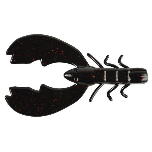 Berkley PowerBait Chigger Craws-Lures-Berkley-Black Red Fleck-Length: 4" - Q'ty: 9pk-Tackle World