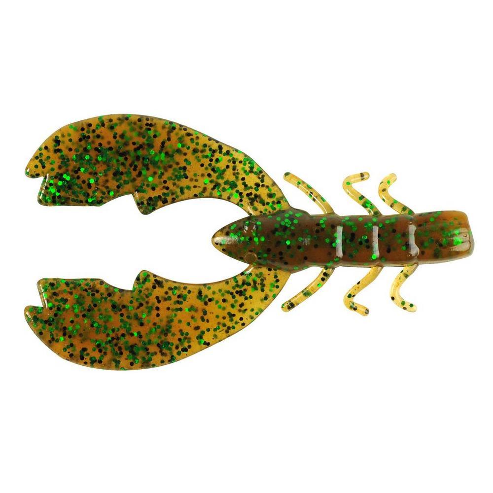 Berkley PowerBait Chigger Craws-Lures-Berkley-Pumpkin Green Fleck-Length: 4" - Q'ty: 9pk-Tackle World