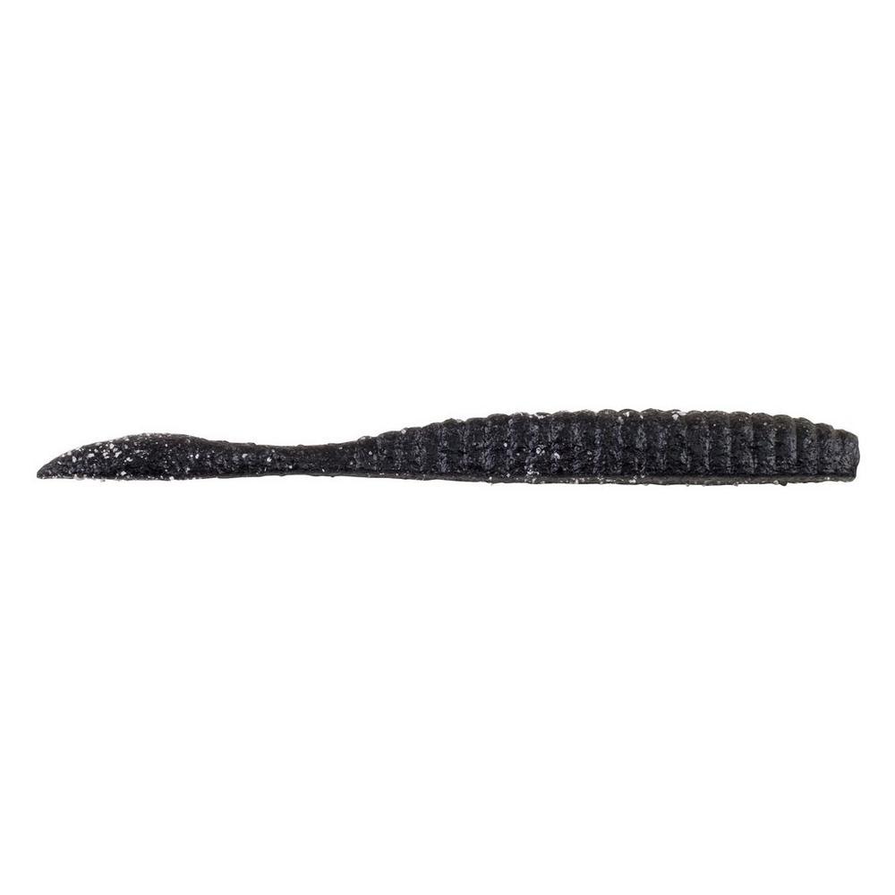 Berkley PowerBait MaxScent Flat Worms-Lures-Berkley-3.6"-Black-Tackle World