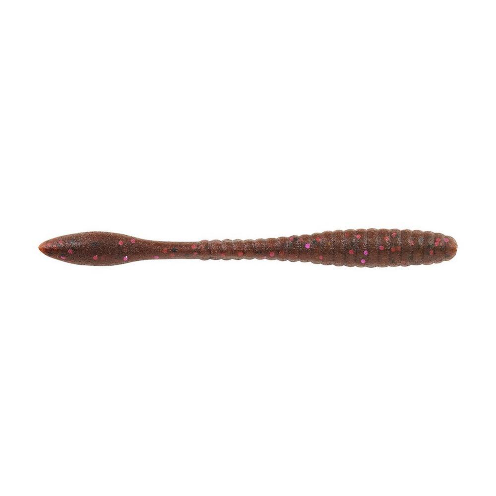 Berkley PowerBait MaxScent Flat Worms-Lures-Berkley-3.6"-Cinnamon Purple-Tackle World