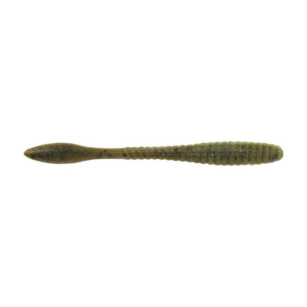 Berkley PowerBait MaxScent Flat Worms-Lures-Berkley-3.6"-Green Pumpkin Watermelon-Tackle World