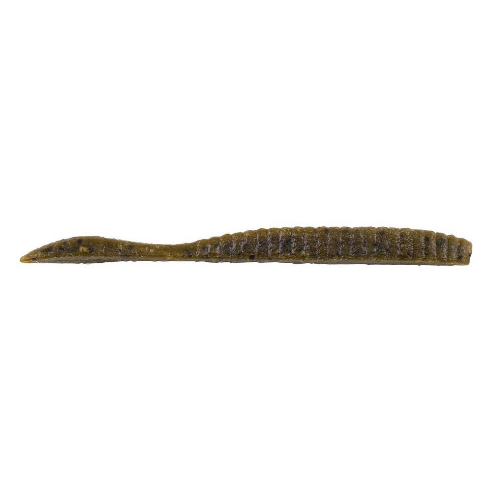 Berkley PowerBait MaxScent Flat Worms-Lures-Berkley-3.6"-Green Pumpkin-Tackle World