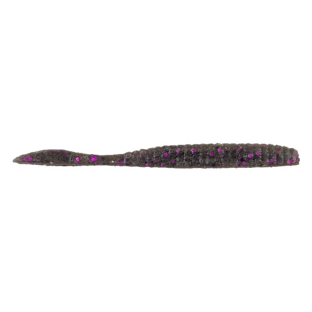 Berkley PowerBait MaxScent Flat Worms-Lures-Berkley-3.6"-Smoke Black Purple-Tackle World