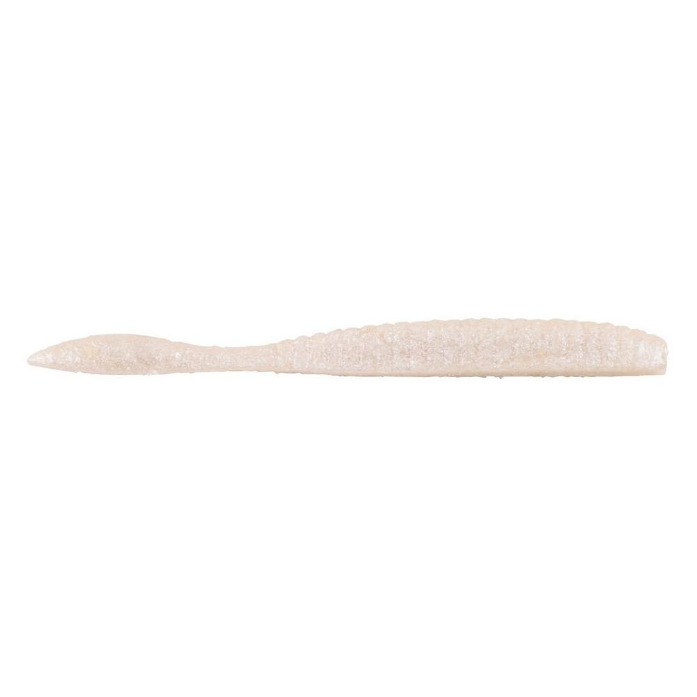 Berkley PowerBait MaxScent Flat Worms-Lures-Berkley-3.6"-White Pearl-Tackle World