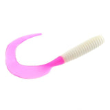 Blue Water Candy 8" Swirl Tail Grubs-Lures-Blue Water Candy-White with Pink Tail-Tackle World