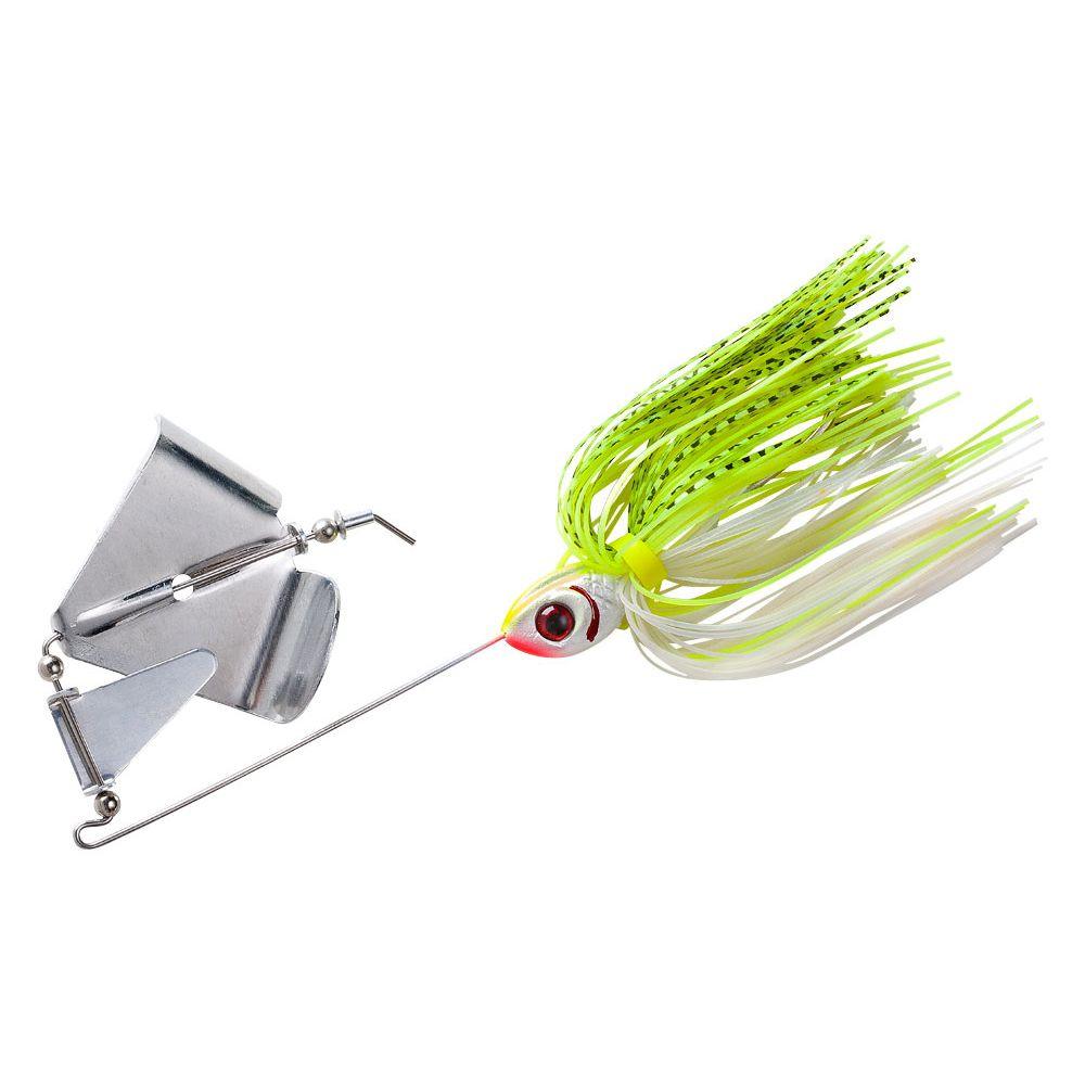 BooyahBuzz Baits-Lures-Booyah-White/Chartreuse Shad-1/4oz-Tackle World