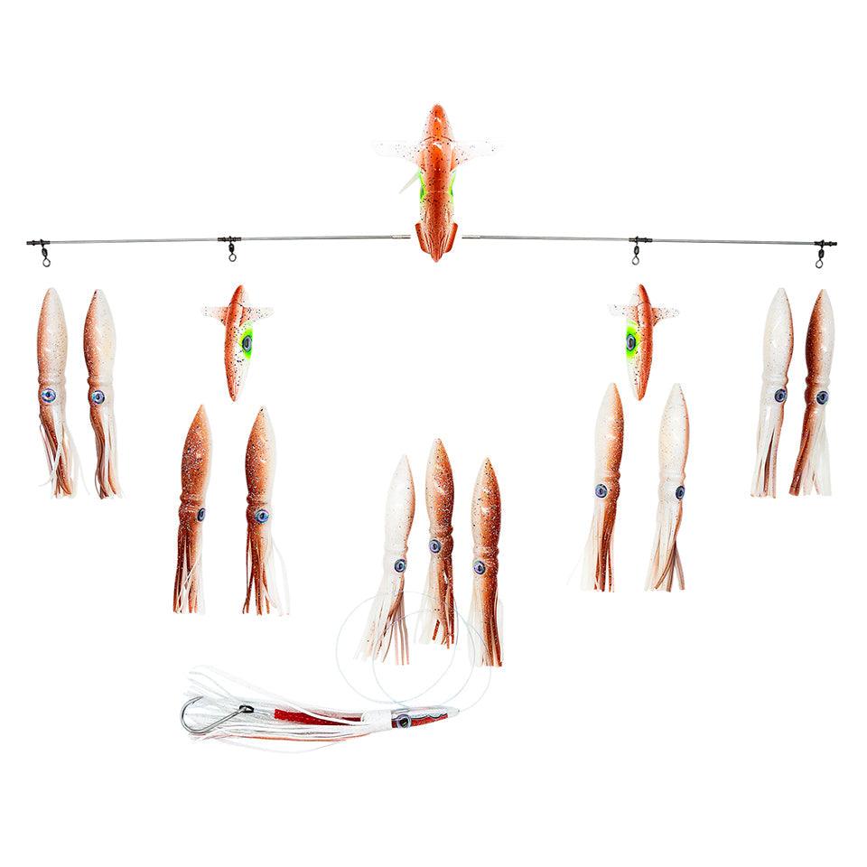 Chatterlures 36" Side Tracker with 9" Floating Shell Squid-Lures-Chatterlures-Tackle World