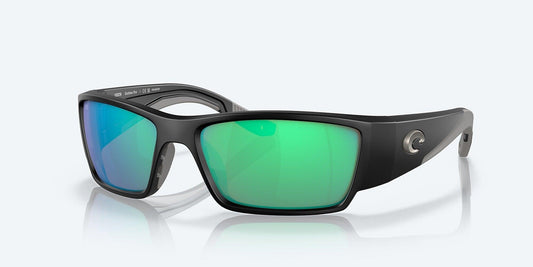 Costa Corbina Pro Matte Black Frame with Green Mirror Lens 580G Polarized Sunglasses-Sunglasses-Costa-Tackle World