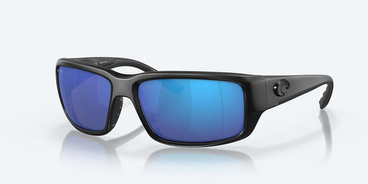 Costa Fantail Blackout Frame With Blue Mirror Lens 580G Polarized Sunglasses-Sunglasses-Costa-Tackle World