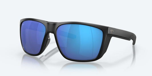 Costa Ferg XL Polarized Sunglasses-Sunglasses-Costa-Matte Black Frame with Blue Mirror Lens 580G-Tackle World