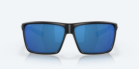 Costa Rincon Polarized Sunglasses-Sunglasses-Costa-matte-black-frame-with-blue-mirror-lens-580-g-1-Tackle World