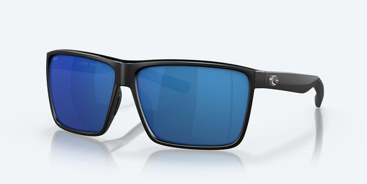 Costa Rincon Polarized Sunglasses-Sunglasses-Costa-matte-black-frame-with-blue-mirror-lens-580-g-1-Tackle World