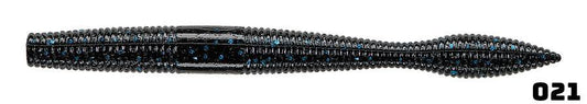 Daiwa Neko Fat Worms-Lures-Daiwa-Black with Blue Flake-4"-Tackle World