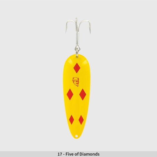 Dardevle IMP 2/5oz Spoons-Lures-Dardevle-Yellow Red Diamonds W/ Brass Back-Tackle World