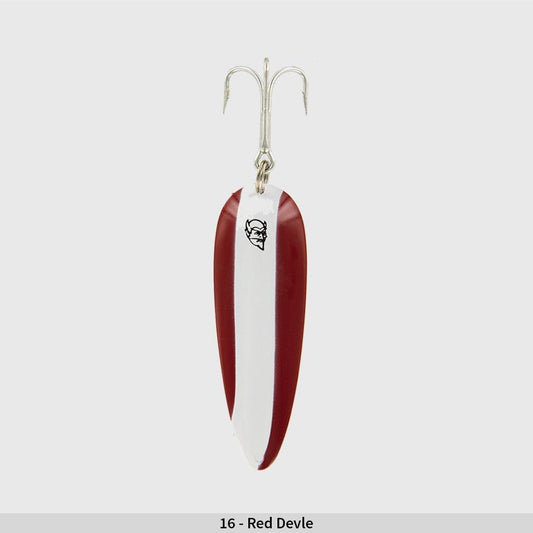 Dardevle Spoons-Lures-Dardevle-Red White Stripe W/ Nickle Back-Length: 2-7/8" Weight: 3/4oz-Tackle World