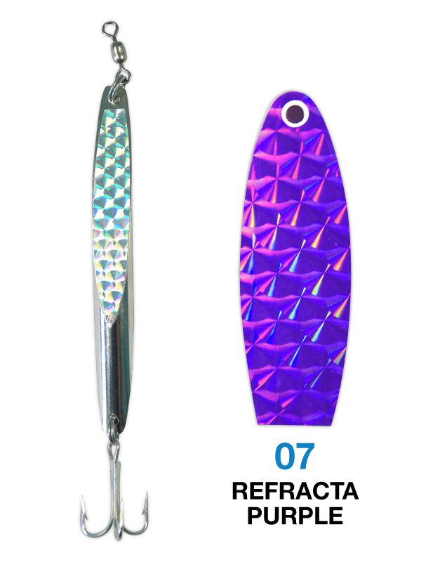 Deadly Dick Long Casting & Jigging Lures-Lures-Deadly Dick-Refracta Purple-Weight: 3.3oz - Length: 4"-Tackle World