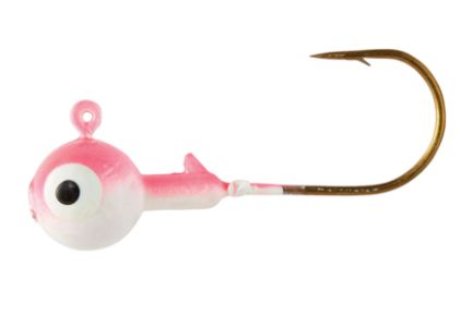 Eagle Claw Ball Head Jig-Lures-Eagle Claw-1/16oz 25pk-Pink/White-Tackle World