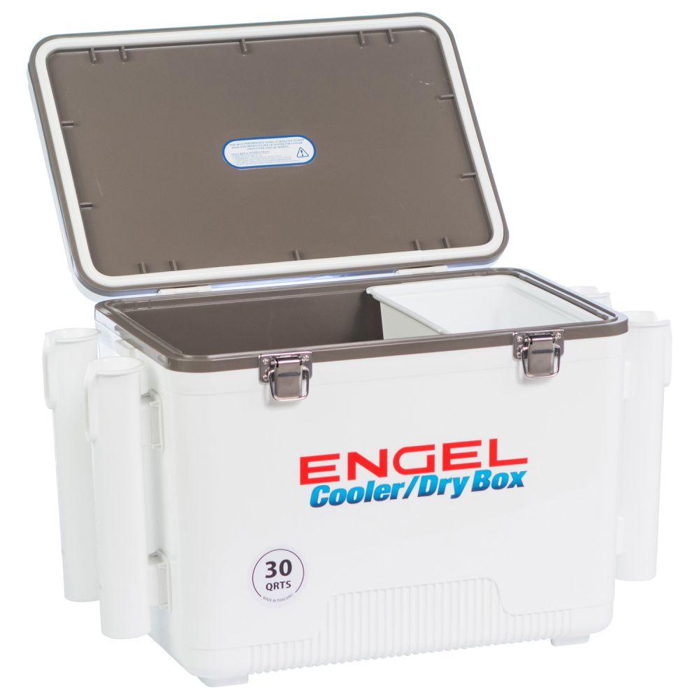 Engel 30 Quart Drybox/Cooler with Rod Holders-Accessories-Engel-Tackle World