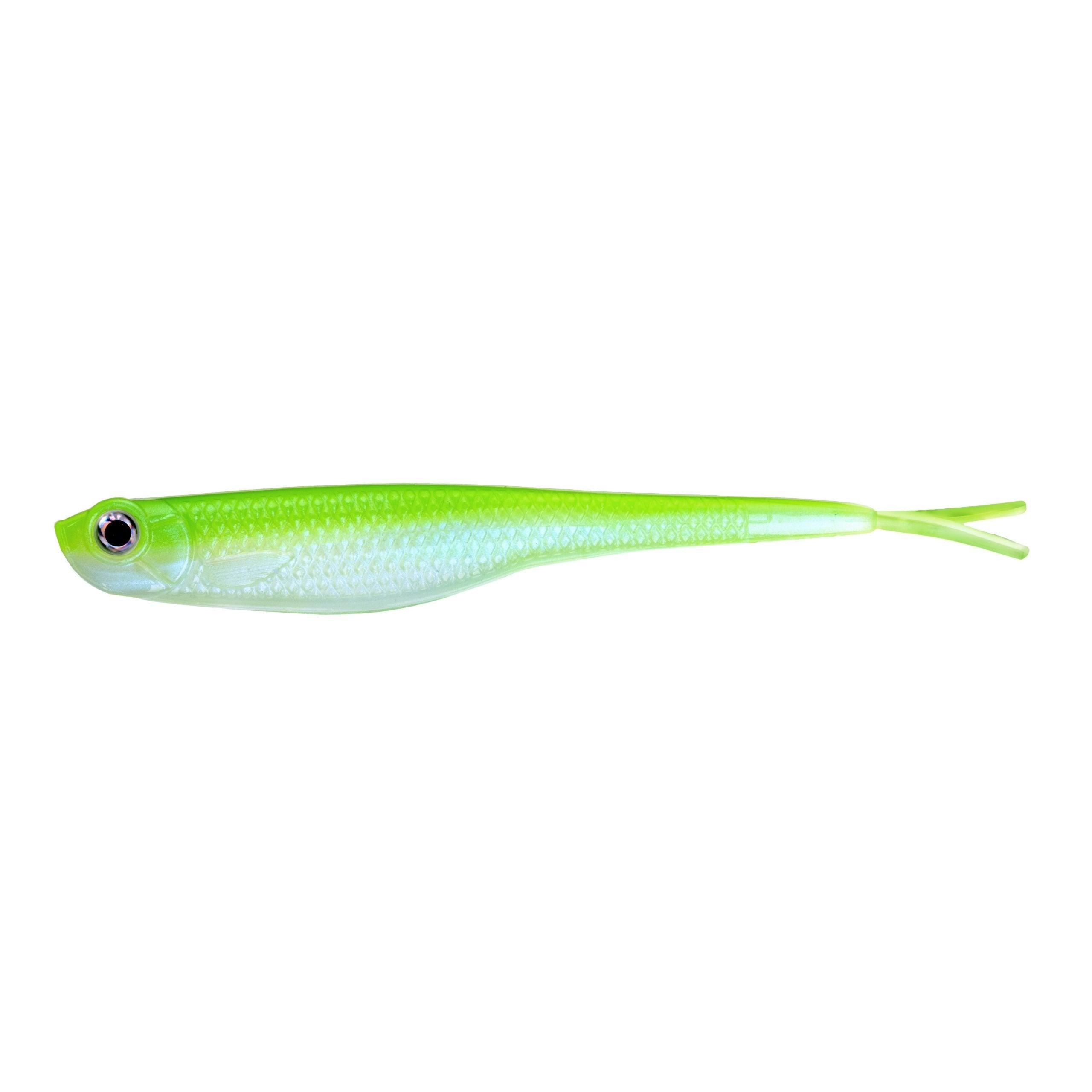 Fat Cow Finesse Fat Shad 5" Soft Plastic Fishing Lure-Lures-Fat Cow-Chartreuse Pearl-Tackle World