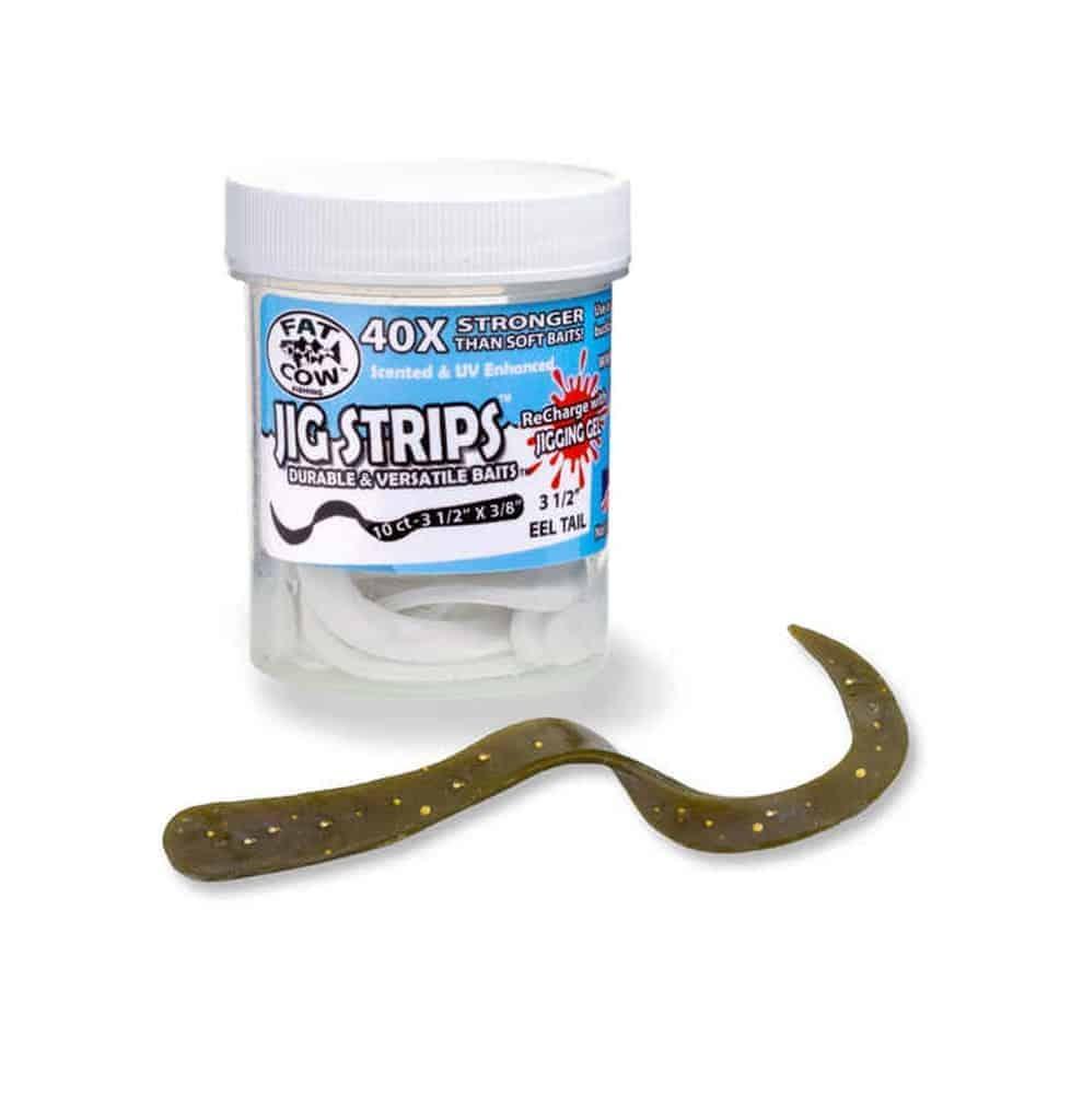 Fat Cow Jig Strips Eel Tail-Lures-Fat Cow-Sand Eel-3-1/2"-Tackle World