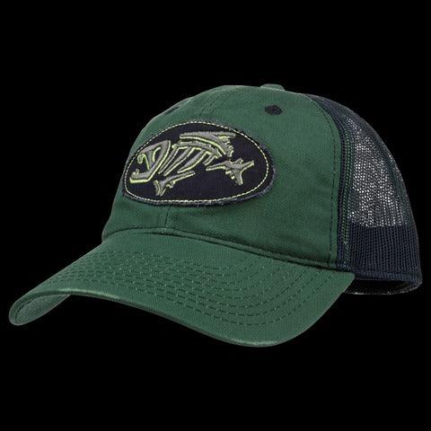 G. Loomis Distressed Oval Cap Green-Apparel-G. Loomis-One Size Fits Most-Green-Tackle World