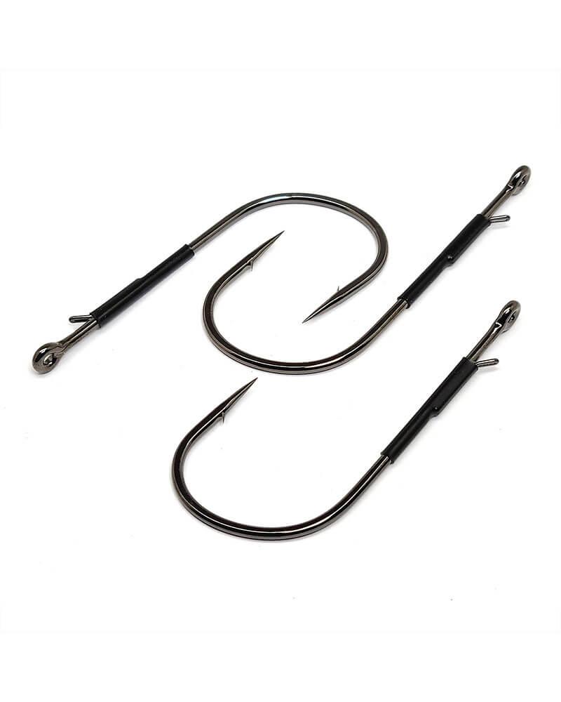 Gamakatsu Heavy Cover Worm with Tin Keeper Hooks NS Black-Terminal Tackle-Gamakatsu-Tackle World