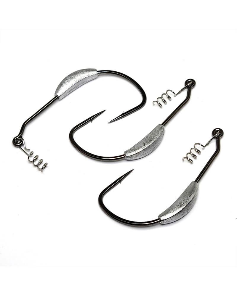 Gamakatsu Superline Spring Lock Weighted Hooks NS Black-Terminal Tackle-Gamakatsu-Tackle World