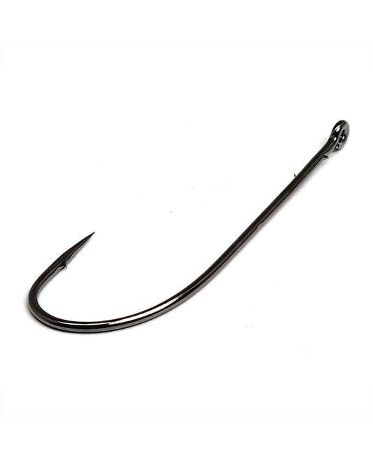 Gamakatsu Worm Offset Shank O'Shaughnessy Bend Hooks NS Black-Terminal Tackle-Gamakatsu-Tackle World